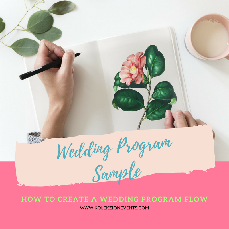How to create wedding program