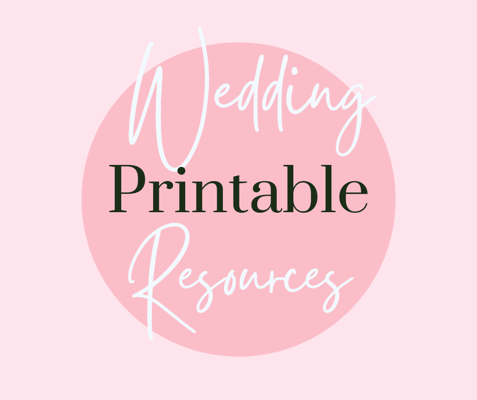wedding printable resources