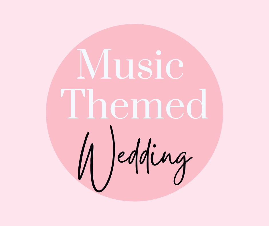 music themed wedding