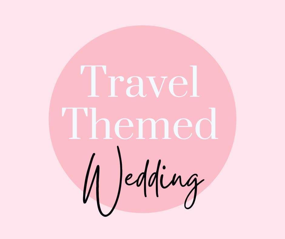 travel themed wedding